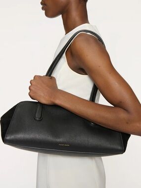 Mansur Gavriel Helios leather shoulder bag BLACK Mansur Gavriel East West bag